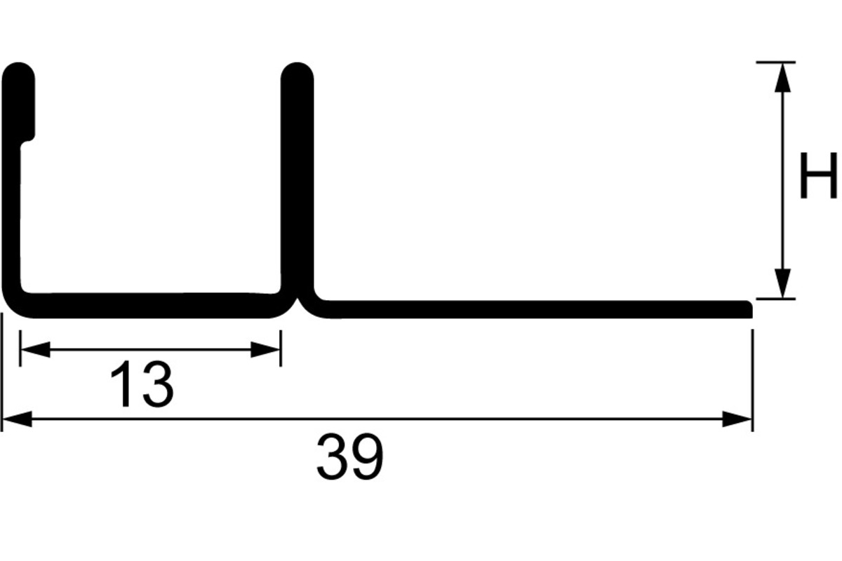 U-Profile mit Verfliesungsschenkel OK-LINE