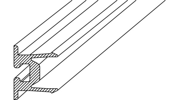 Profils d'appui GRAL PROVITRIS pour joint creux en caoutchouc
