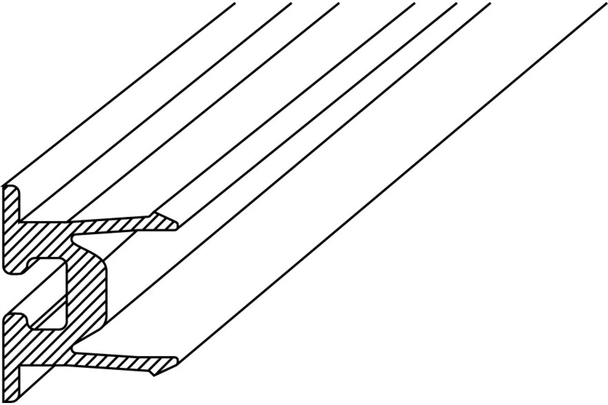 Profils d'appui GRAL PROVITRIS pour joint creux en caoutchouc