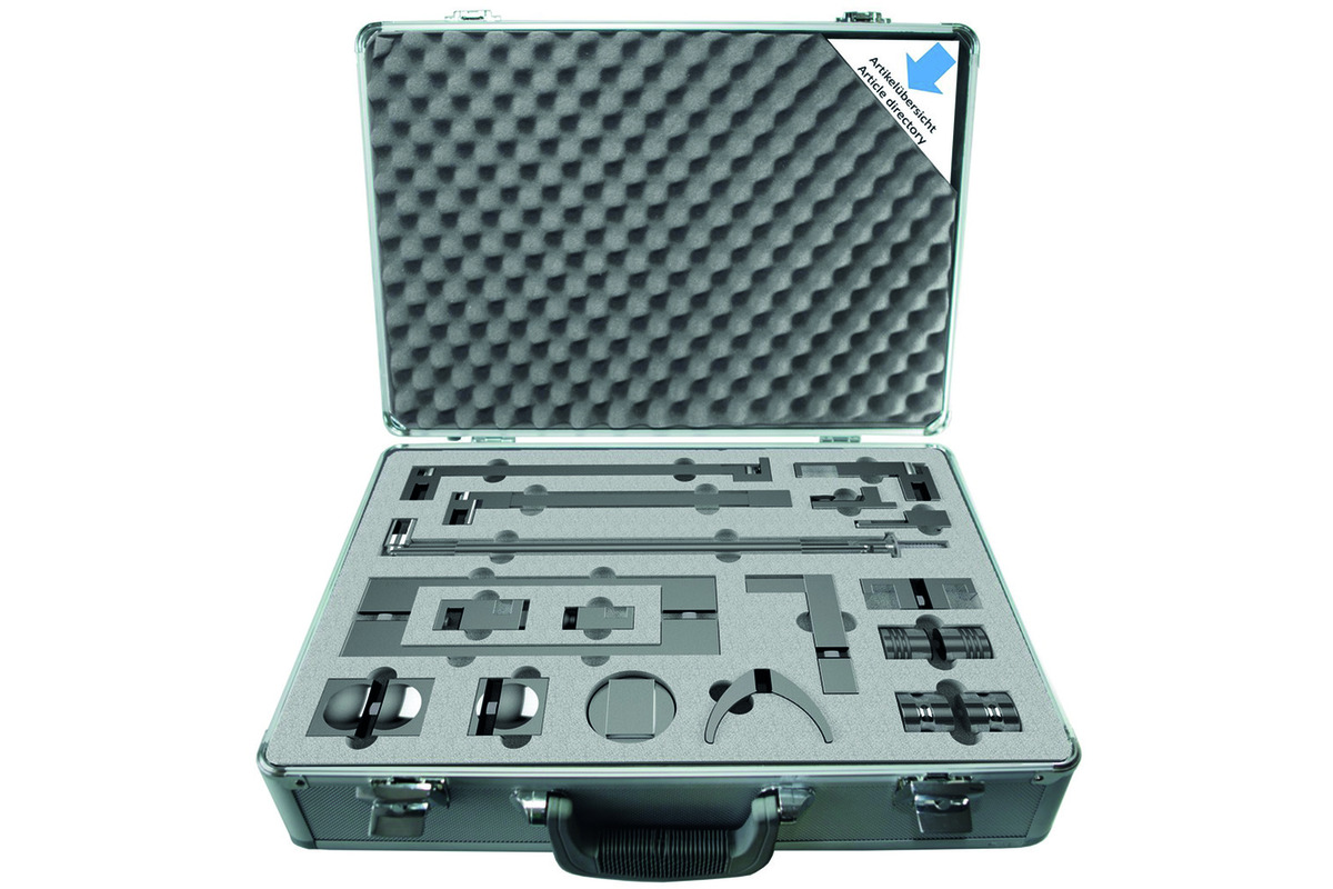 Valigia di campioni accessori per ferramenta per doccia PAULI+SOHN C86