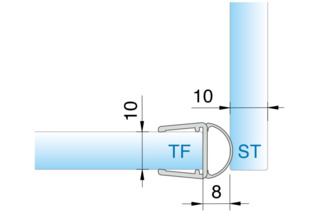 Joint d'étanchéité pour douche latéralement PAULI+SOHN 8861