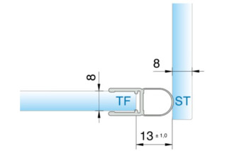 Profili di tenuta box doccia 90° PAULI+SOHN 8842