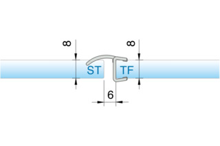 Profili di tenuta box doccia 180° PAULI+SOHN 8857