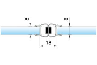 Profili di tenuta box doccia con magnete 180° PAULI+SOHN 8850