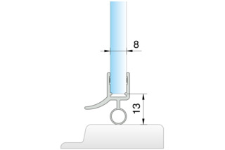 Joint d'étanchéité pour douche dessous PAULI+SOHN 8863
