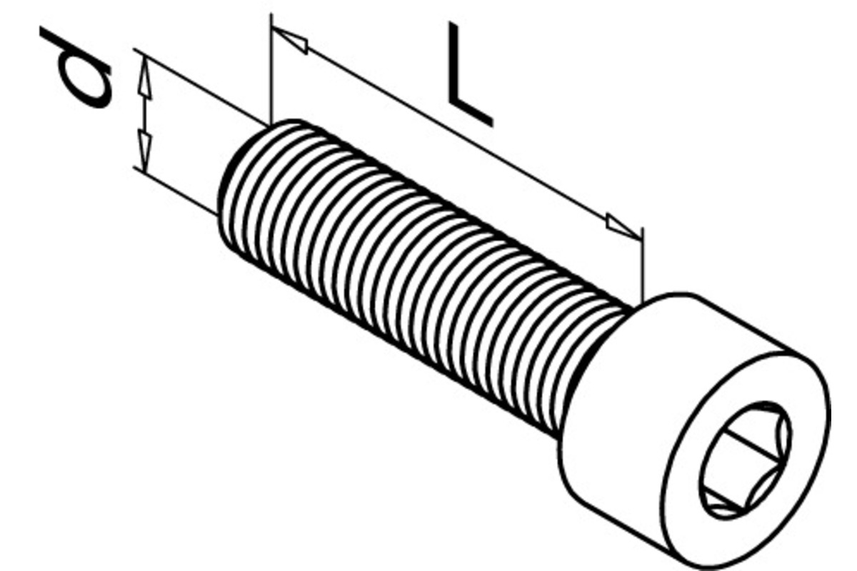Innensechskant-Schrauben mit Zylinderkopf DIN 912