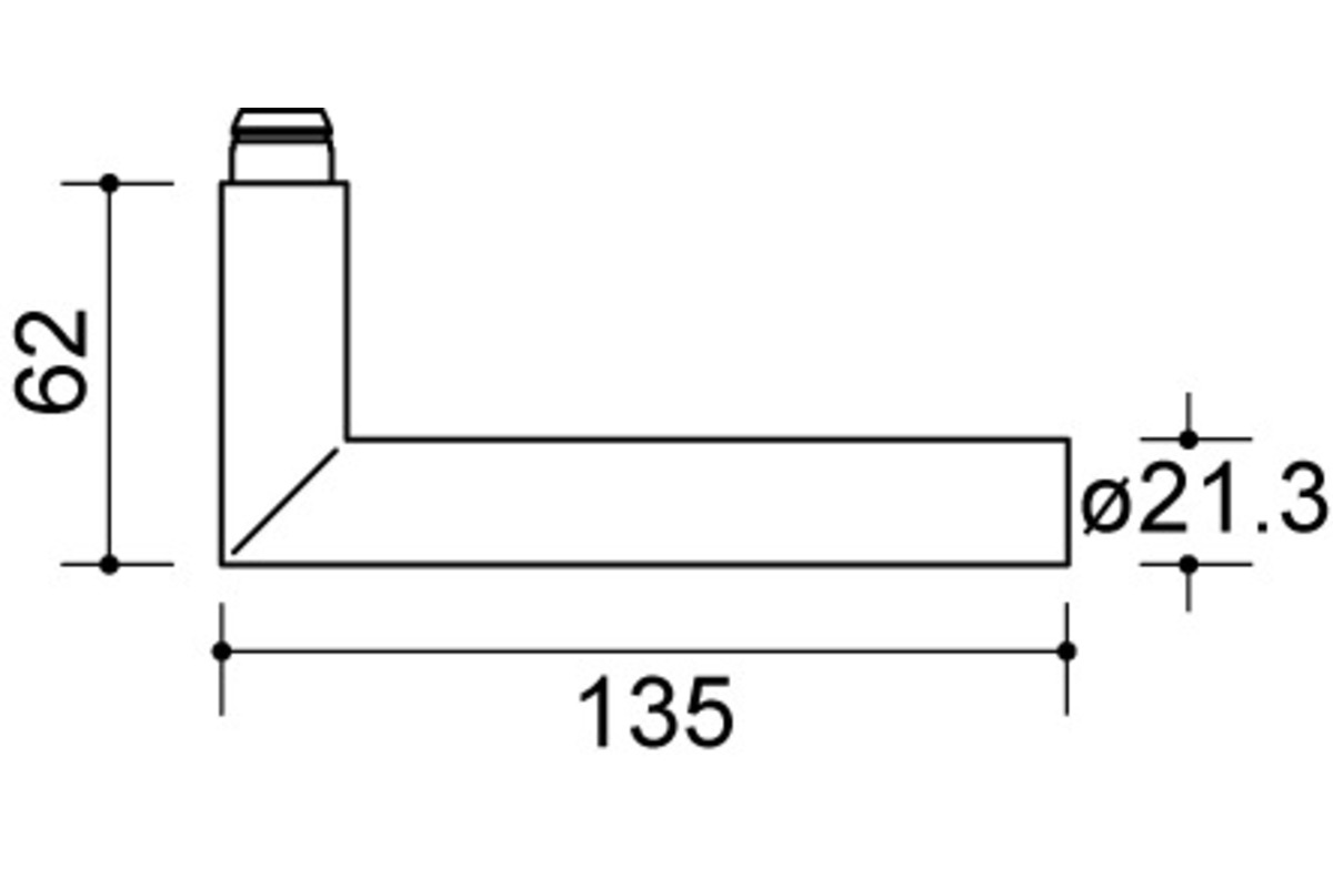Maniglia per porte HEWI R-Technik 162.21P