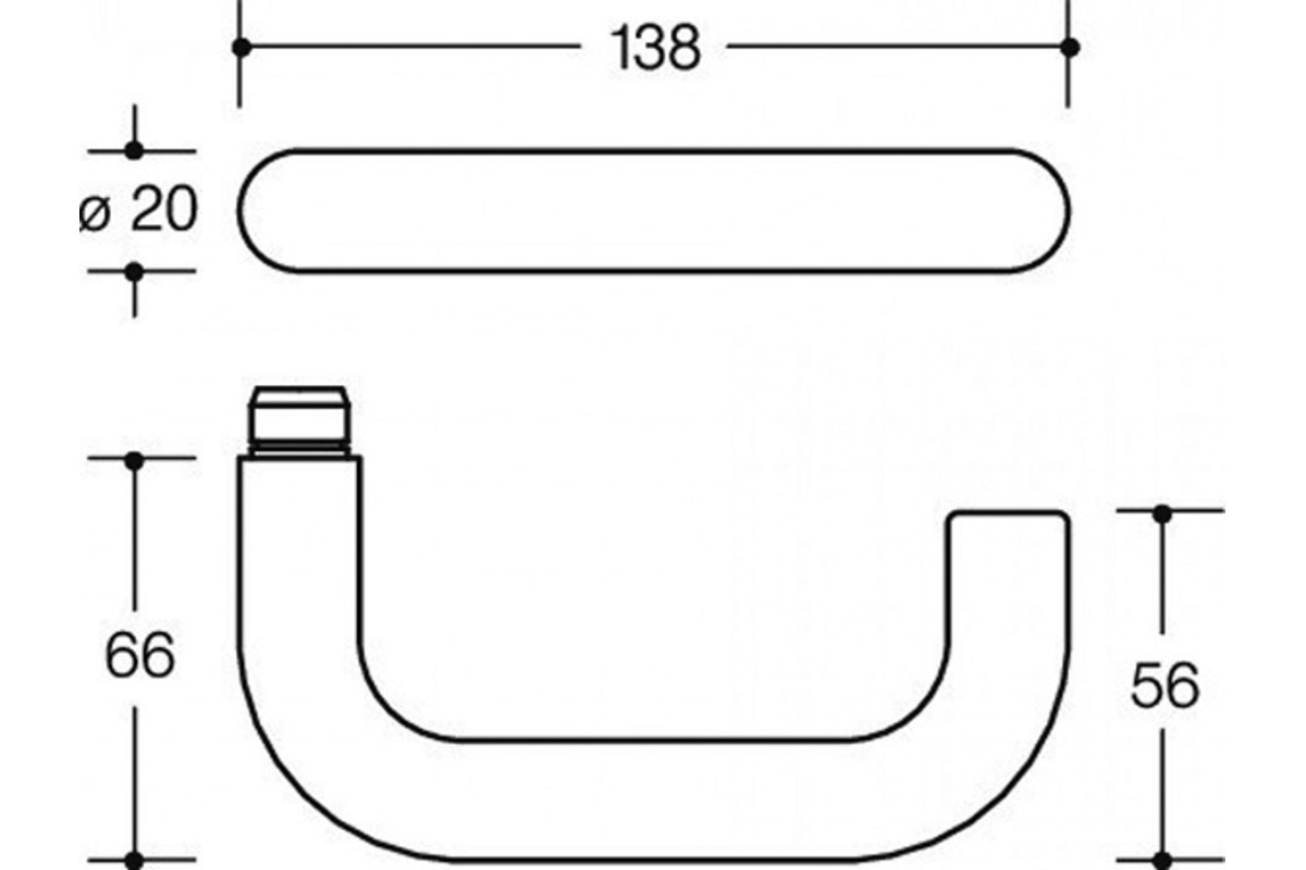 Maniglia per porte HEWI R-Technik 111