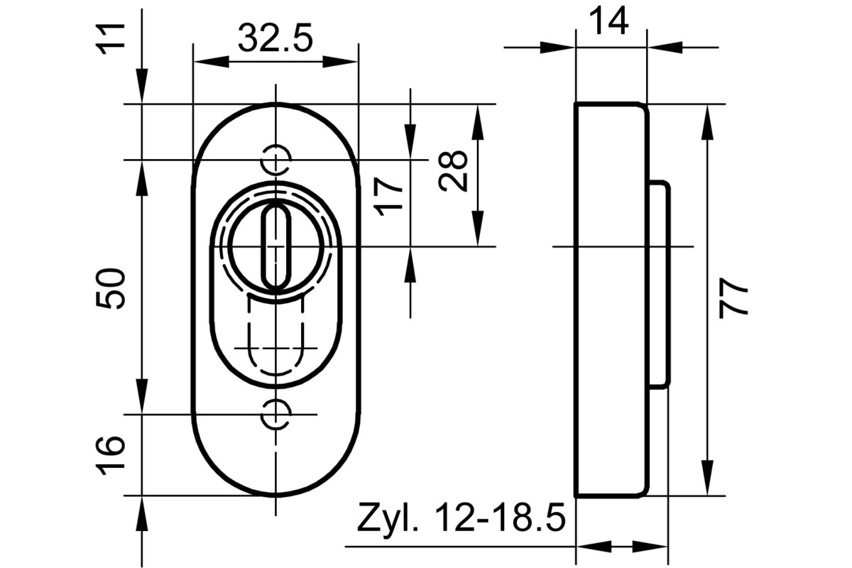 Rosaces de protection pour cylindres GLUTZ 5317/5316