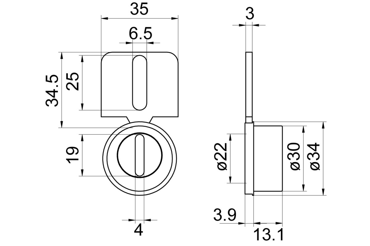 Insertion de protection pour cylindre RZ MEGA 34.060