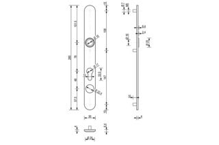 Türschild innen/aussen NICKAL 1193 Türschild innen/aussen NICKAL 1193