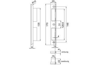 Winkelschliessblech SSF Winkelschliessblech SSF