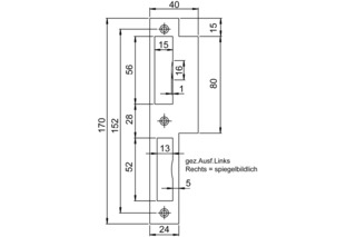 Lappenschliessblech SSF Lappenschliessblech SSF