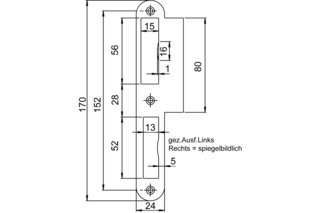 Lappenschliessblech SSF Lappenschliessblech SSF