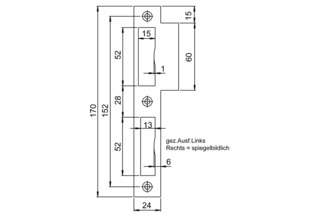 Lappenschliessblech SSF Lappenschliessblech SSF