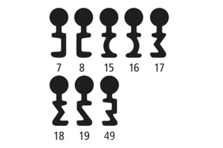 Clé pour serrure à mortaiser SCHÄNIS 1020 INTRO 7350