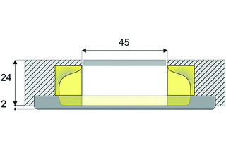 Feder Muschelgriffe NO-HA Nk 250 Feder Muschelgriffe NO-HA Nk 250