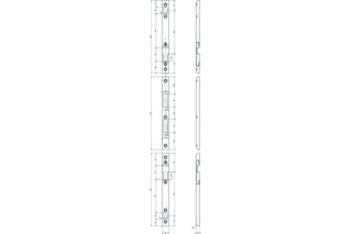 Einfrässchliessblech-Set ProfiFlex B-30740 Einfrässchliessblech-Set ProfiFlex B-30740