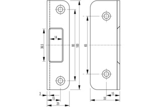Winkelschliessblech G-U SECURY-Automatic 2110/2116 Winkelschliessblech G-U SECURY-Automatic 2110/2116