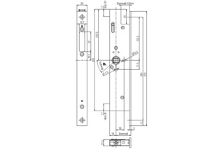 Panik-Treibriegelschloss BKS B-19900 PE Panik-Treibriegelschloss BKS B-19900 PE