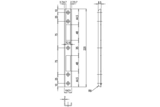 U-Schliessblech MSL 1870