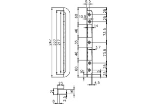 Einfrässchliessblech MSL 1870 Einfrässchliessblech MSL 1870