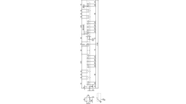 Controcarrtella lunga piatta MSL B-1855