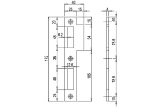 Lappenschliessblech MSL 1870 Lappenschliessblech MSL 1870