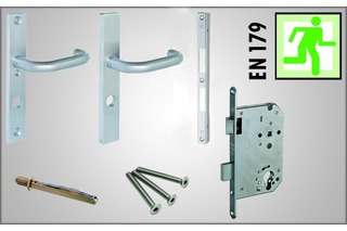 Kit d'issues de secours MSL pour portes à 1 battant selon EN 179 PBa