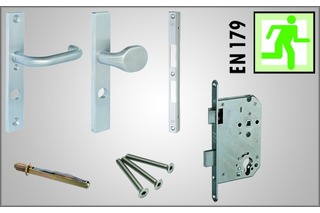 Kit d'issues de secours MSL pour portes à 1 battant selon EN 179 PE