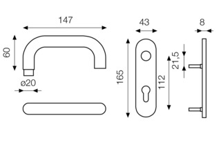 Türdrücker-Halbgarnituren BKS Türdrücker-Halbgarnituren BKS