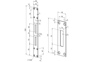 Flachschliessblech-Set EFF-EFF 819 Flachschliessblech-Set EFF-EFF 819