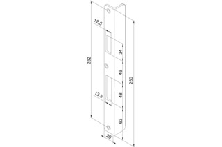 Winkelschliessblech EFF-EFF Z09XSBL-03 Winkelschliessblech EFF-EFF Z09XSBL-03