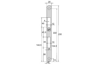 Flachschliessblech EFF-EFF 809 Flachschliessblech EFF-EFF 809