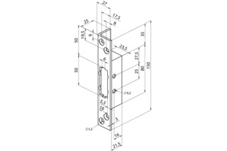 Winkelschliessblech für Hakenriegel EFF-EFF Z29-SBL-3 Winkelschliessblech für Hakenriegel EFF-EFF Z29-SBL-3