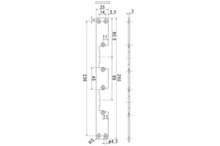 Flachschliessblech EFF-EFF 55B35 Flachschliessblech EFF-EFF 55B35