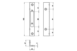 Winkelschliessblech MSL B-19351Z Winkelschliessblech MSL B-19351Z
