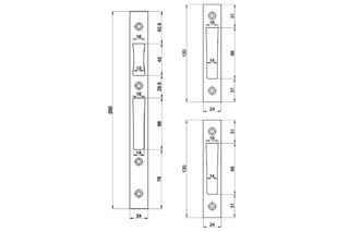 Flachschliessblech MSL B-19351H Flachschliessblech MSL B-19351H