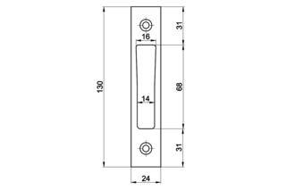 Flachschliessblech MSL B-19351Z Flachschliessblech MSL B-19351Z