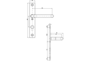 Türdrücker-Halbgarnitur MSL 5979 Türdrücker-Halbgarnitur MSL 5979