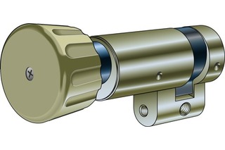 Drehknopf-Halbzylinder KABA Typ M1514 D