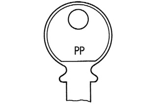 Zylinderschlüssel KABA mit zusätzlicher Bezeichnung