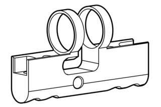 Gehäuse Doppelzylinder PZ/Euro KABA Modular Typ 2115 A-1 Gehäuse Doppelzylinder PZ/Euro KABA Modular Typ 2115 A-1