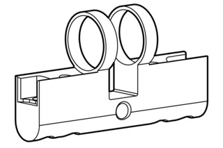 Gehäuse Doppelzylinder PZ/Euro KABA Modular Typ 2115-1 Gehäuse Doppelzylinder PZ/Euro KABA Modular Typ 2115-1