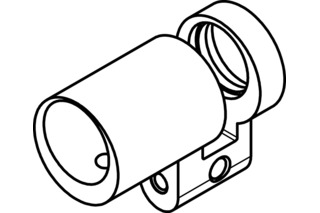 Gehäuse Halbzylinder RZ KABA Modular Typ 2214-1 Gehäuse Halbzylinder RZ KABA Modular Typ 2214-1