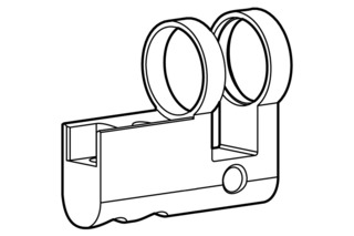 Gehäuse Halbzylinder PZ/Euro KABA Modular Typ 2114-1 Gehäuse Halbzylinder PZ/Euro KABA Modular Typ 2114-1