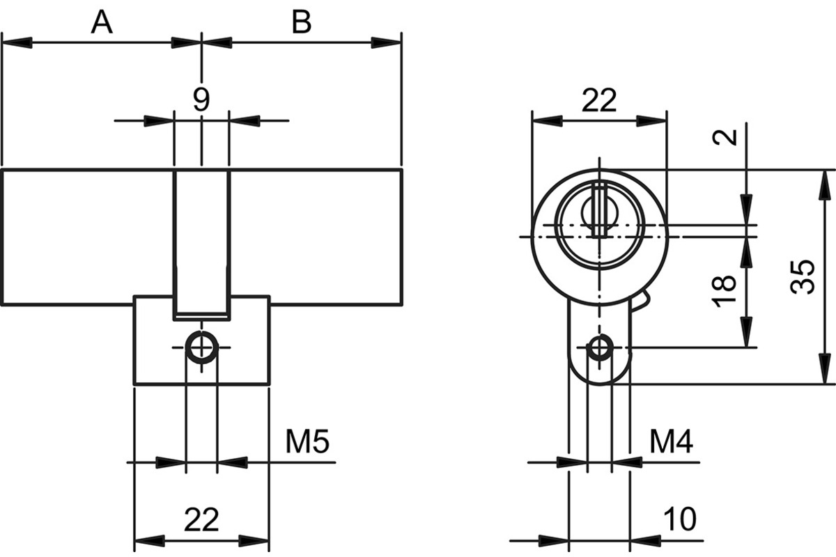 Doppelzylinder GLUTZ mAccess Typ 81000/81001 Basic