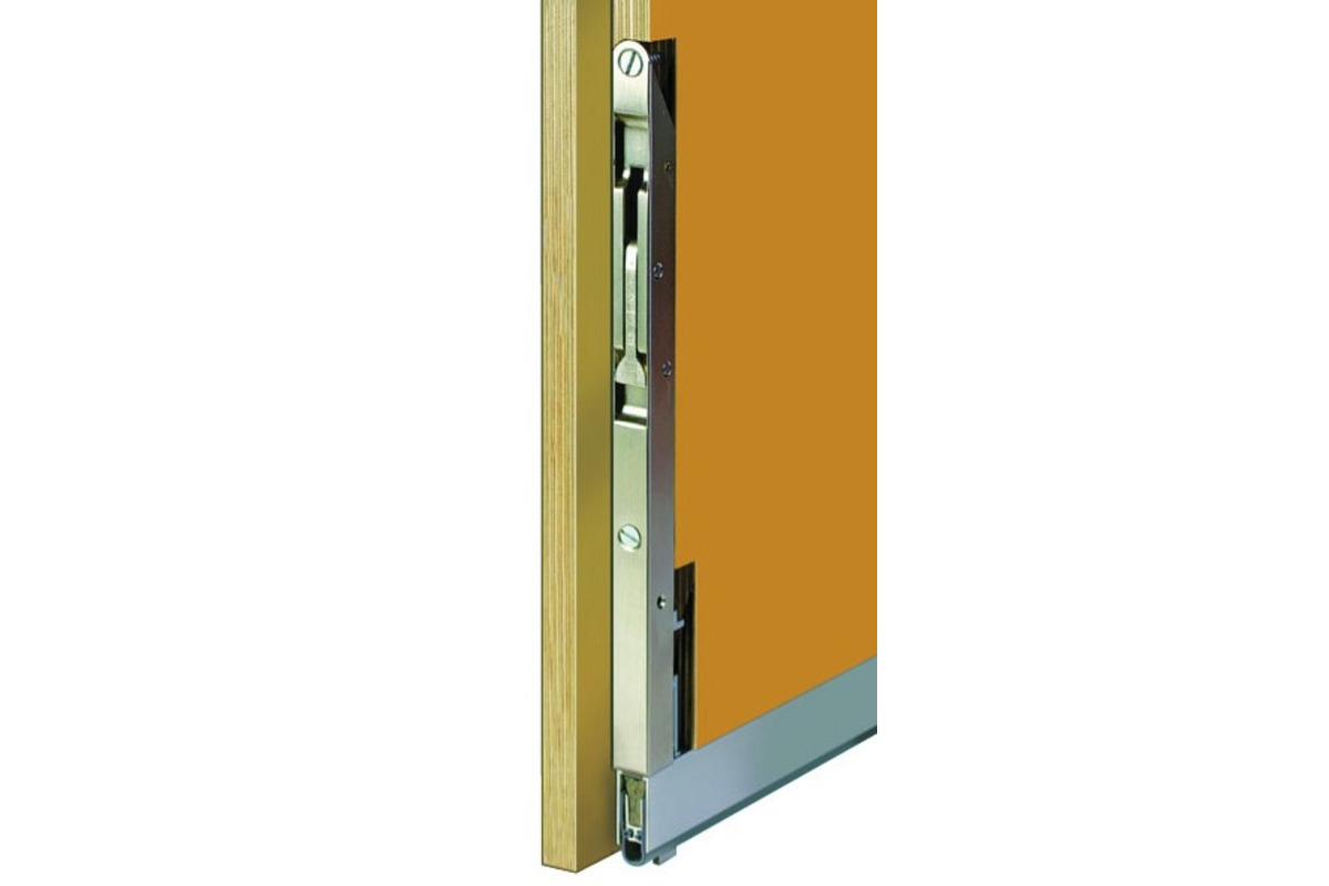 Targette à entailler PLANET KRpour porte à 2 vantaux avec seuil de fermeture PLANET largeur profil 13 mm et 20 mm