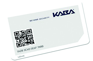 Carta utente con code QR KABA LEGIC advant