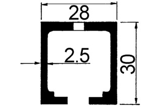 Laufschienen für HAWA-Junior 40 Z/B/GL/GP/GS Laufschienen für HAWA-Junior 40 Z/B/GL/GP/GS